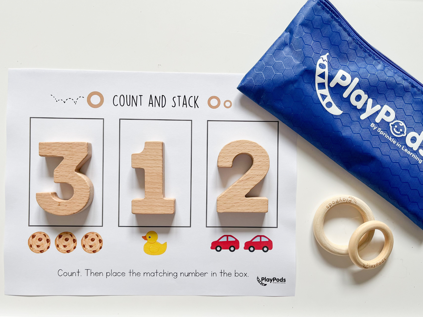 PlayPods | Count and Stack | Toddler Activity – Sprinkle in Learning