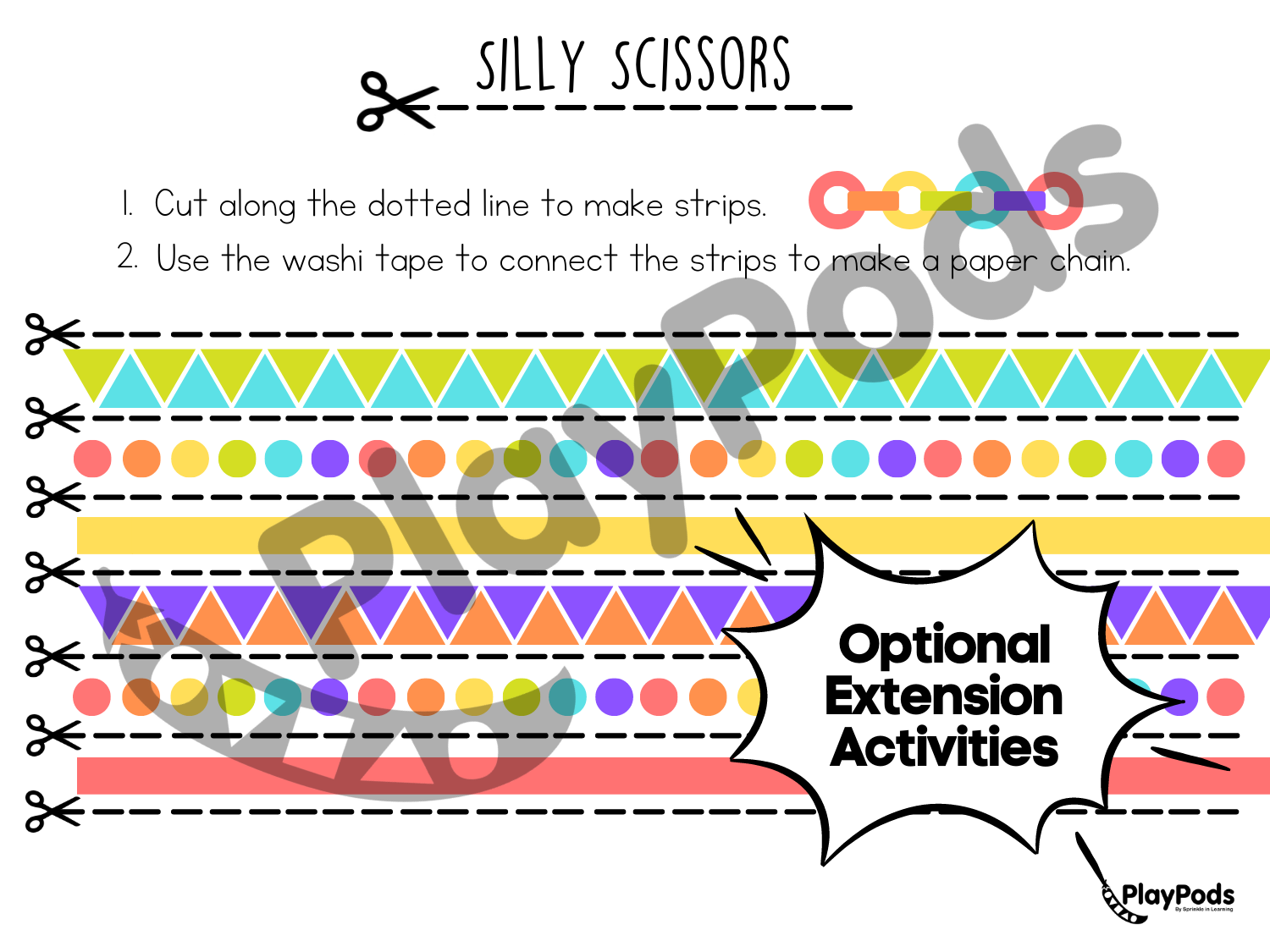 PlayPods | Silly Scissors | Adapted – Sprinkle in Learning